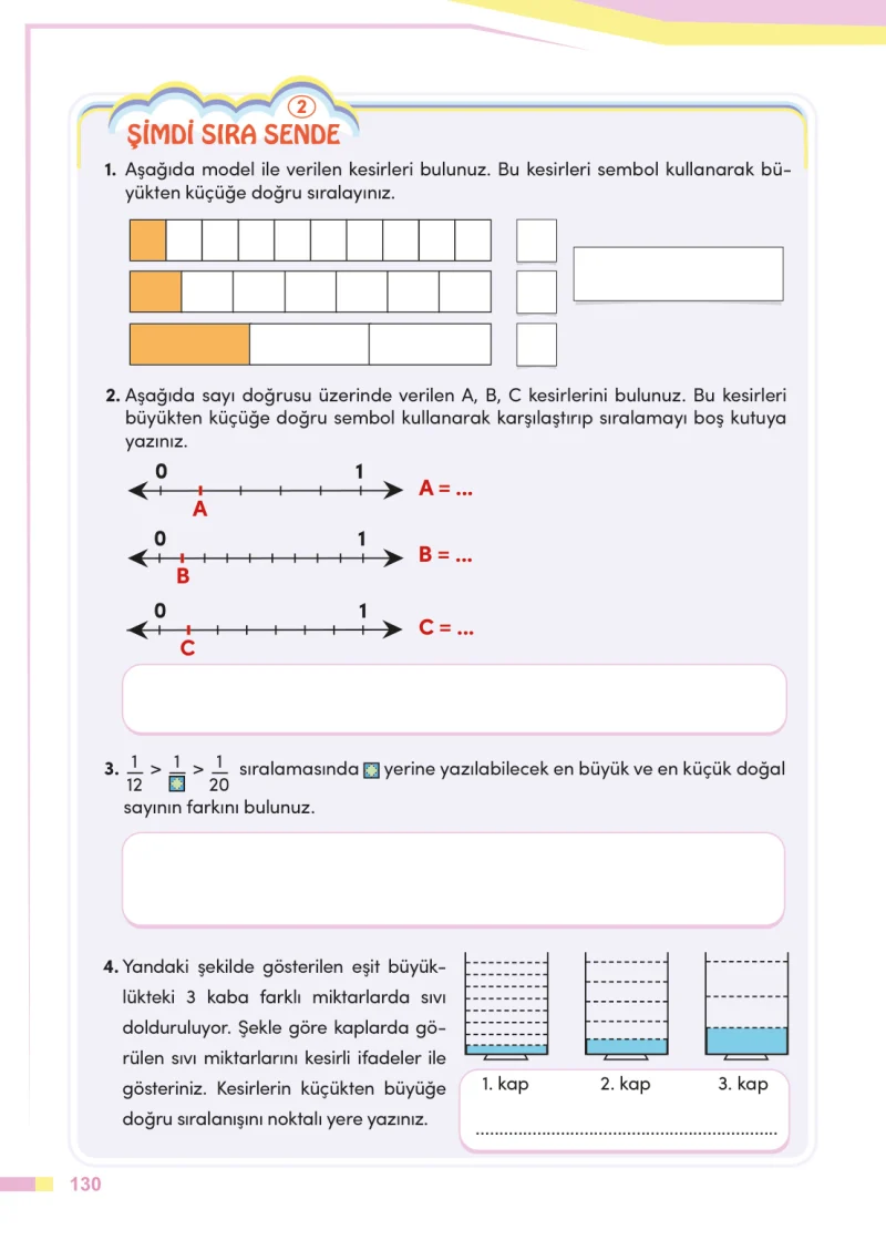 4. Sınıf Matematik Ders Kitabı Cevapları Meb Yayınları Sayfa 130