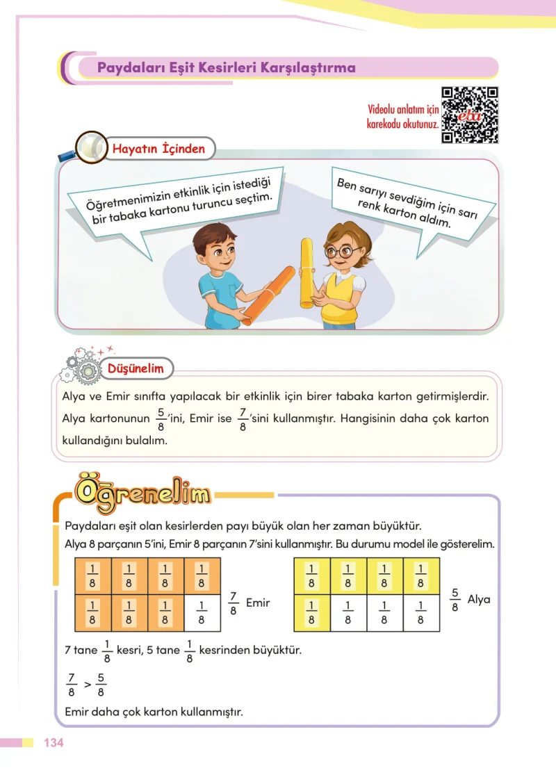 4. Sınıf Matematik Ders Kitabı Cevapları Meb Yayınları Sayfa 134