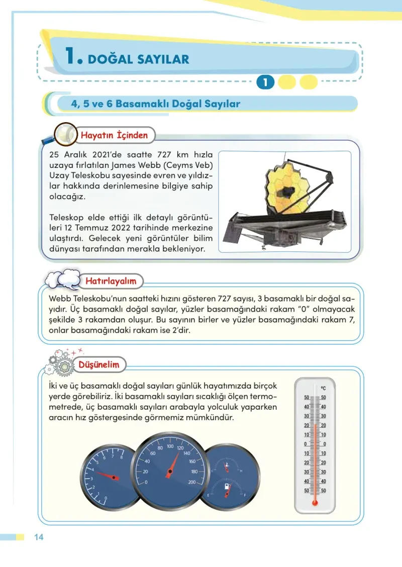 4. Sınıf Matematik Ders Kitabı Cevapları Meb Yayınları Sayfa 14