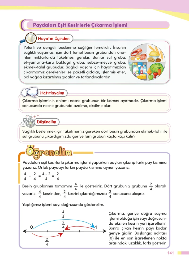 4. Sınıf Matematik Ders Kitabı Cevapları Meb Yayınları Sayfa 141
