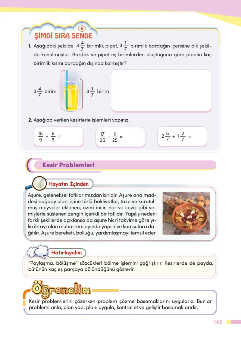 4. Sınıf Matematik Ders Kitabı Cevapları Meb Yayınları Sayfa 143
