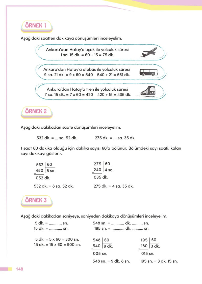 4. Sınıf Matematik Ders Kitabı Cevapları Meb Yayınları Sayfa 148