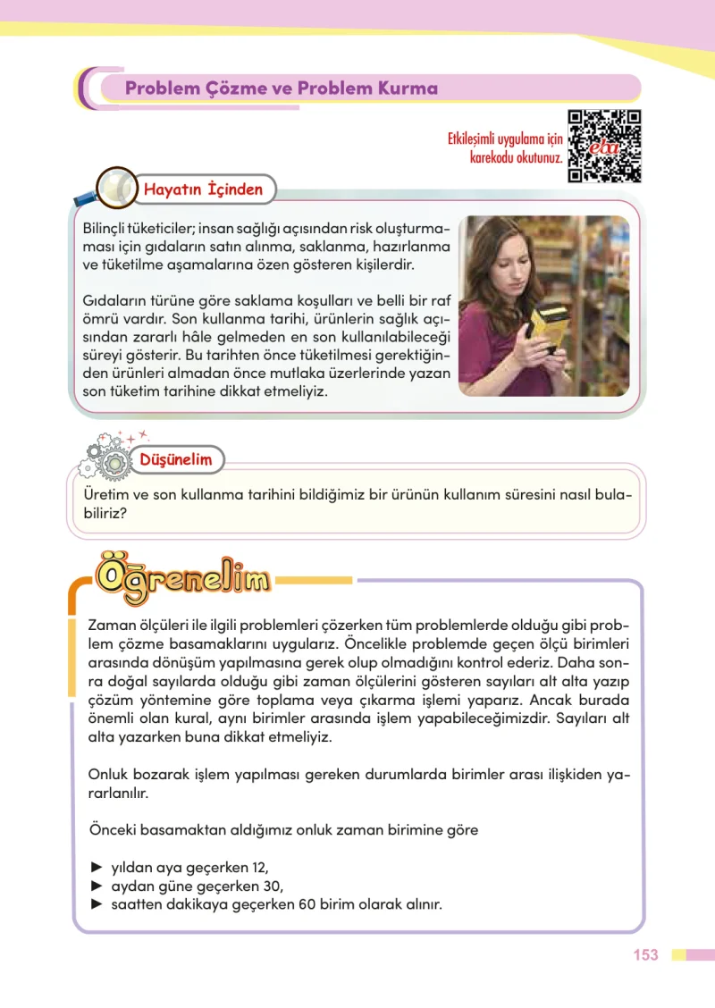 4. Sınıf Matematik Ders Kitabı Cevapları Meb Yayınları Sayfa 153