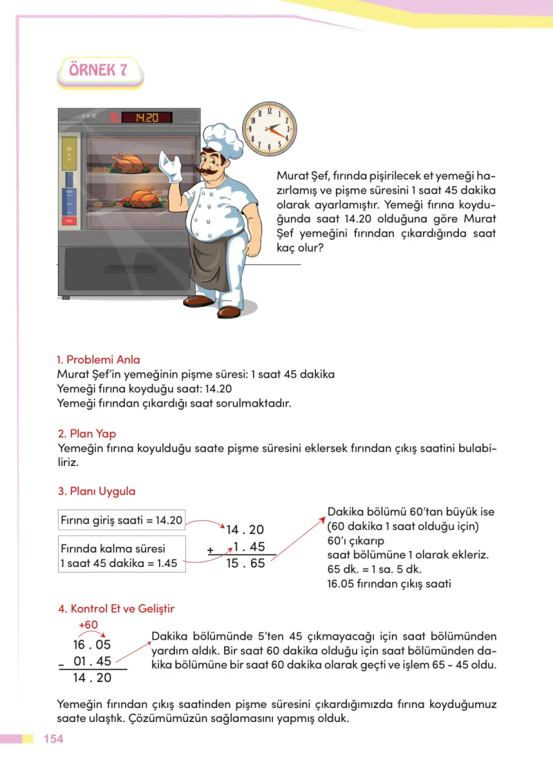 4. Sınıf Matematik Ders Kitabı Cevapları Meb Yayınları Sayfa 154