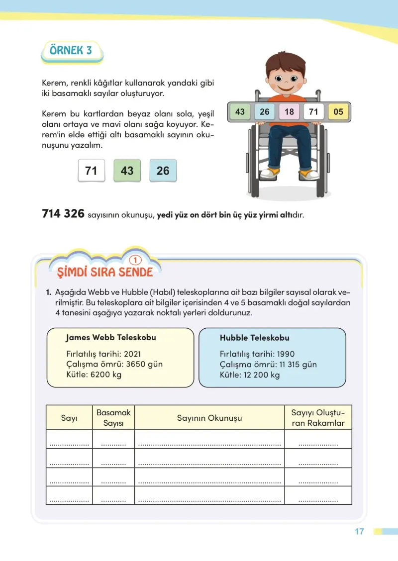 4. Sınıf Matematik Ders Kitabı Cevapları Meb Yayınları Sayfa 17