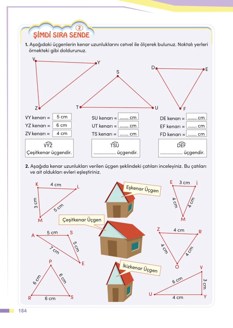 4. Sınıf Matematik Ders Kitabı Cevapları Meb Yayınları Sayfa 184
