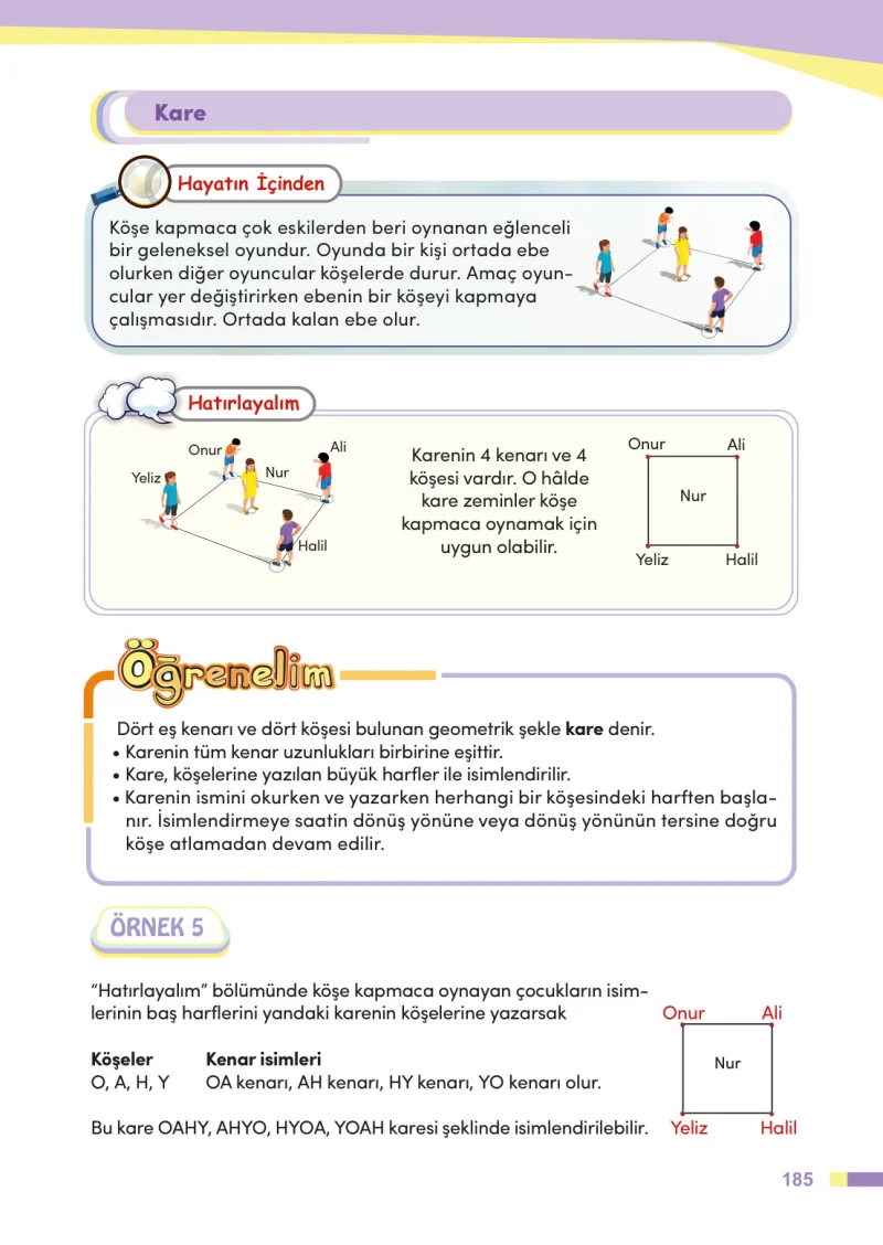 4. Sınıf Matematik Ders Kitabı Cevapları Meb Yayınları Sayfa 185