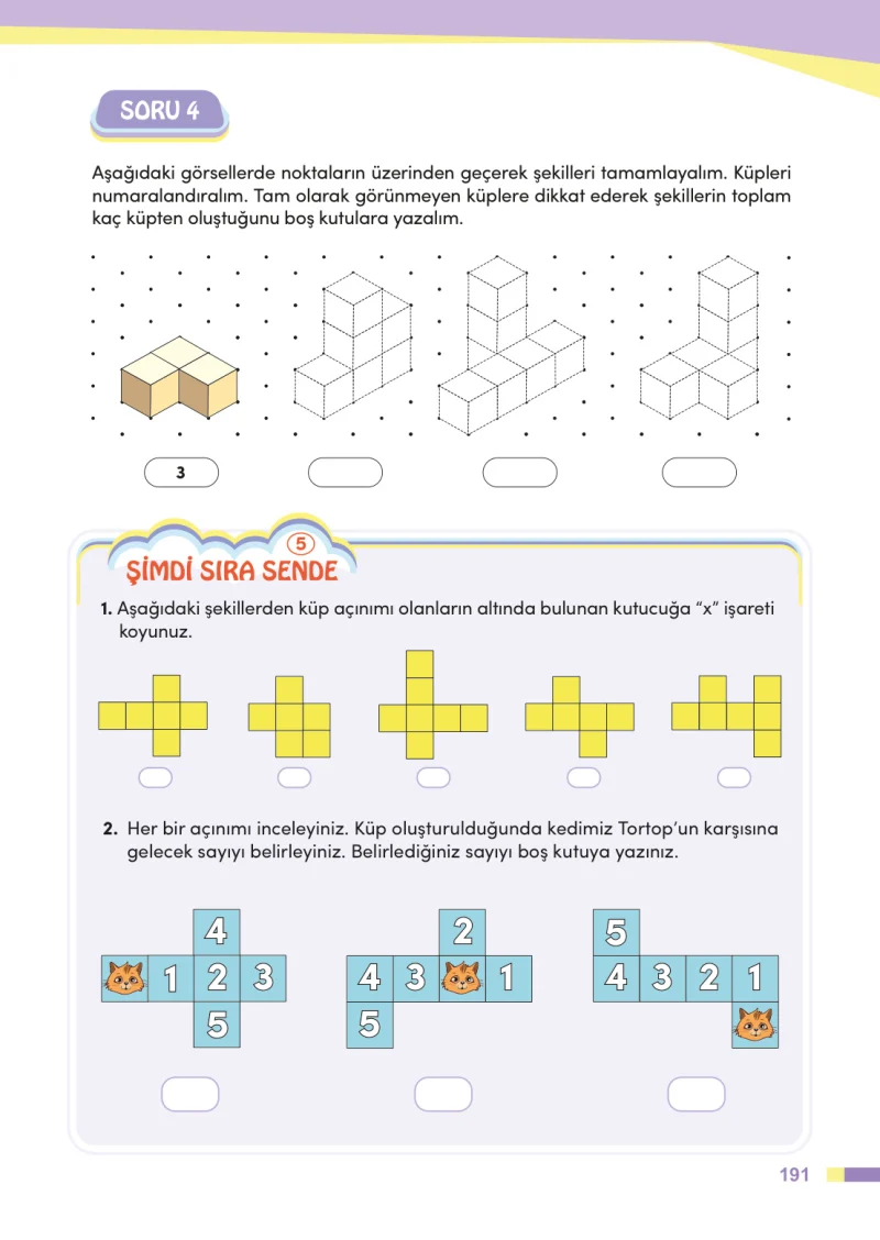 4. Sınıf Matematik Ders Kitabı Cevapları Meb Yayınları Sayfa 191