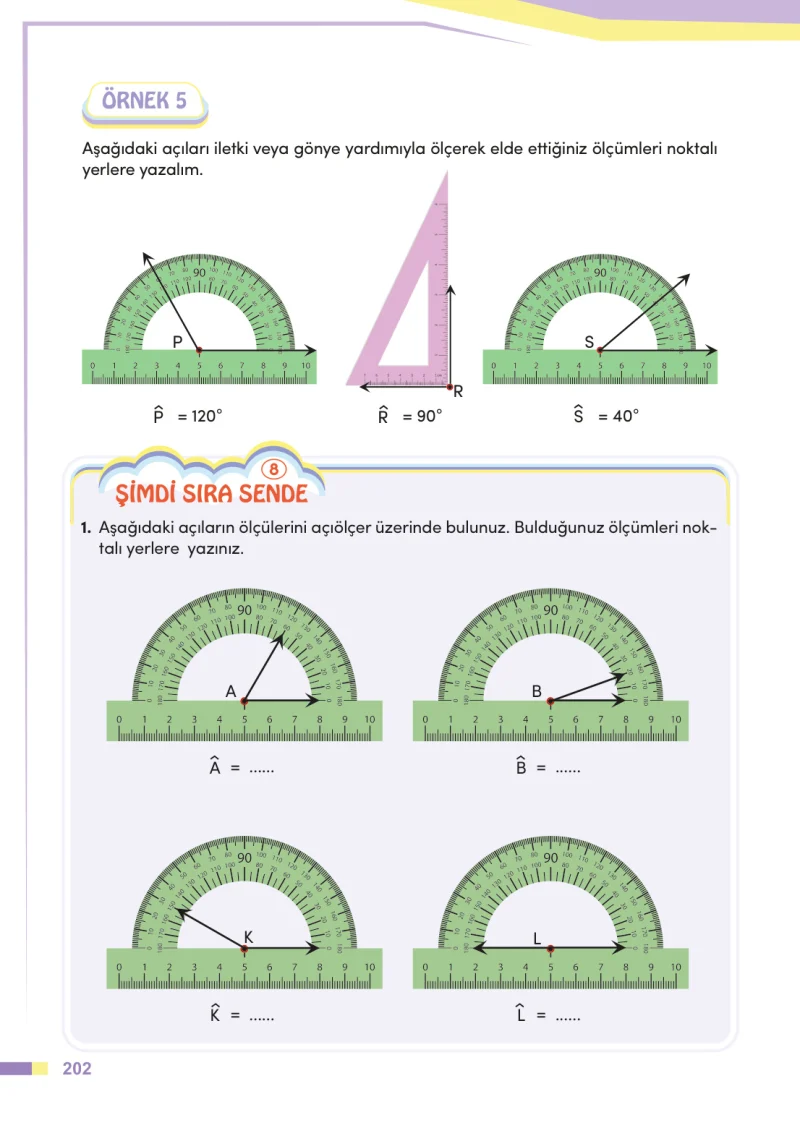 4. Sınıf Matematik Ders Kitabı Cevapları Meb Yayınları Sayfa 202