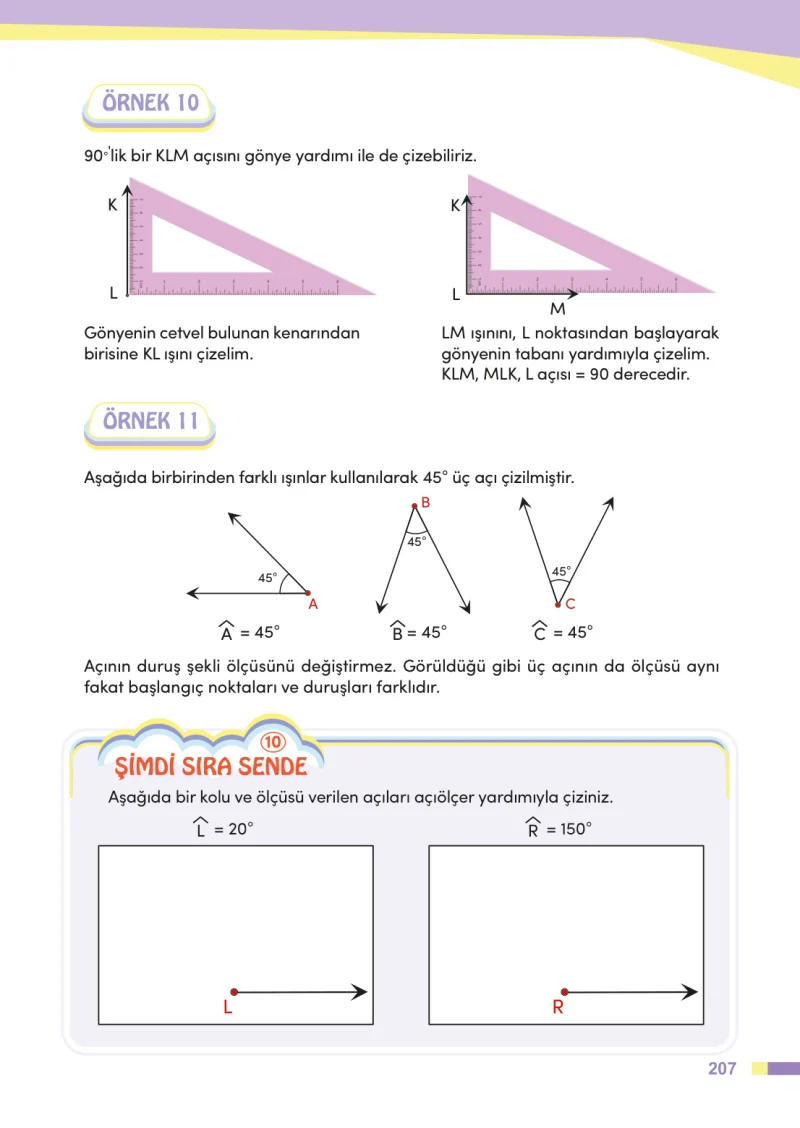 4. Sınıf Matematik Ders Kitabı Cevapları Meb Yayınları Sayfa 207