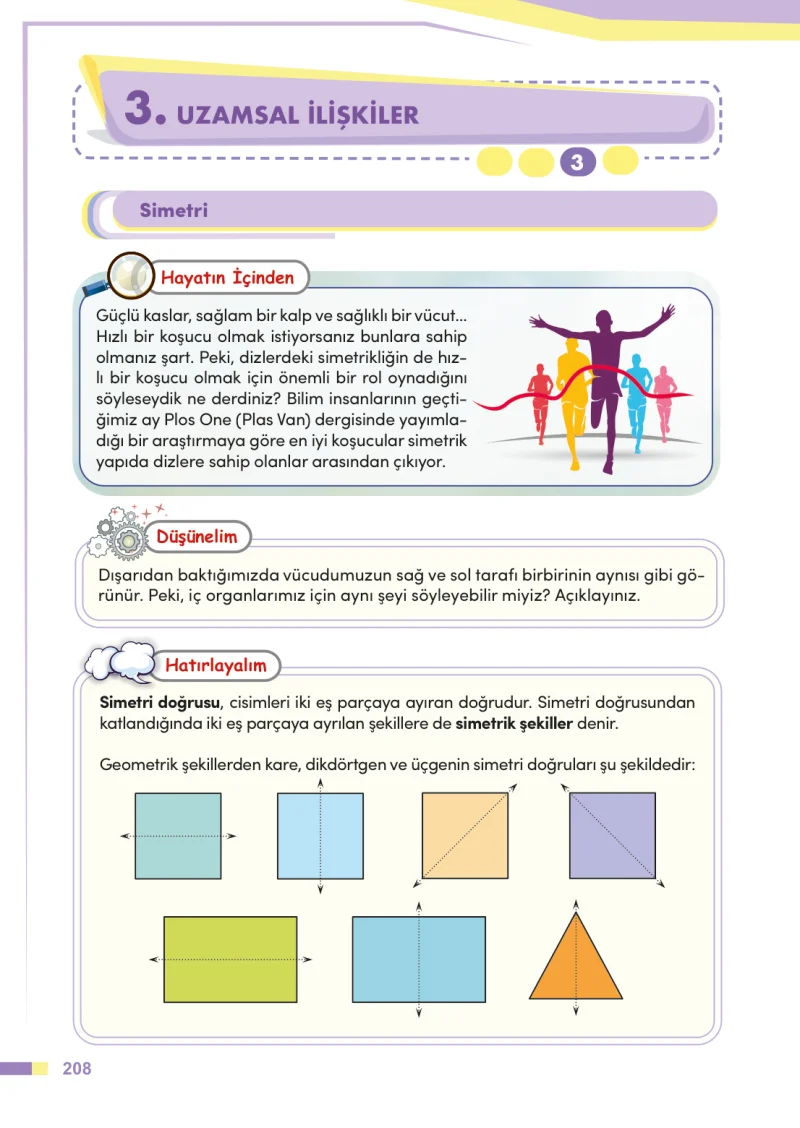 4. Sınıf Matematik Ders Kitabı Cevapları Meb Yayınları Sayfa 208