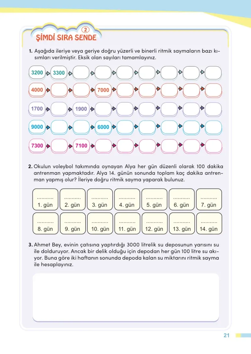 4. Sınıf Matematik Ders Kitabı Cevapları Meb Yayınları Sayfa 21