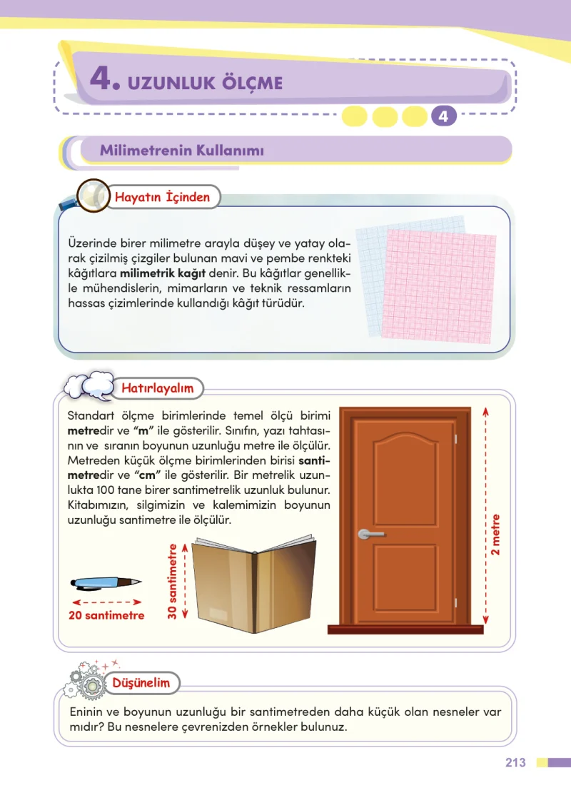 4. Sınıf Matematik Ders Kitabı Cevapları Meb Yayınları Sayfa 213