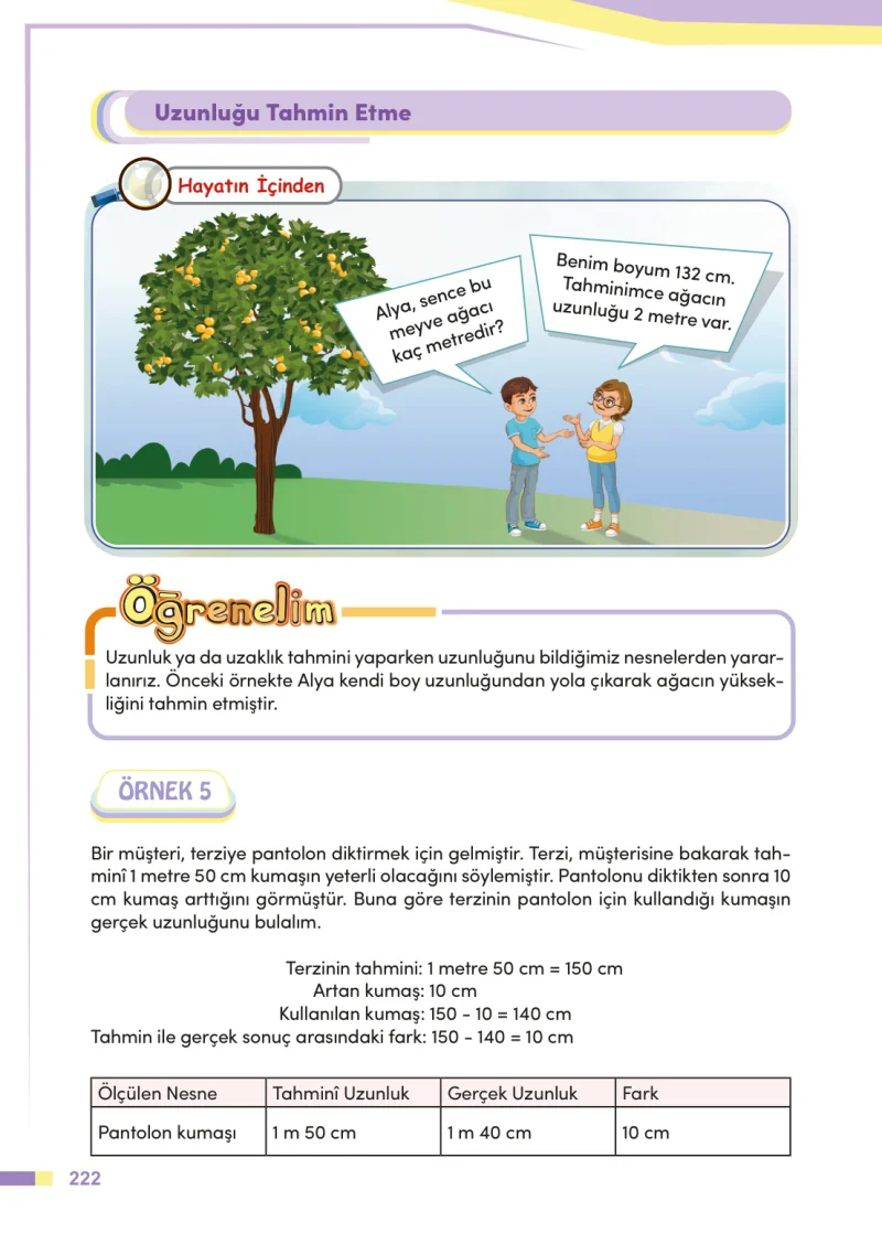 4. Sınıf Matematik Ders Kitabı Cevapları Meb Yayınları Sayfa 222