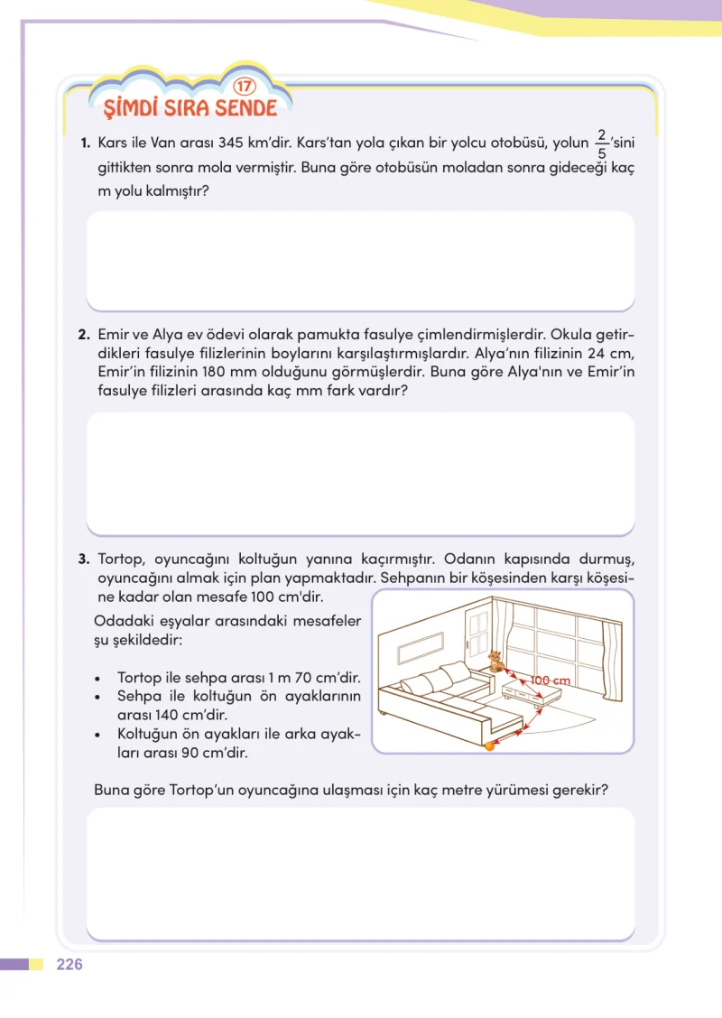 4. Sınıf Matematik Ders Kitabı Cevapları Meb Yayınları Sayfa 226