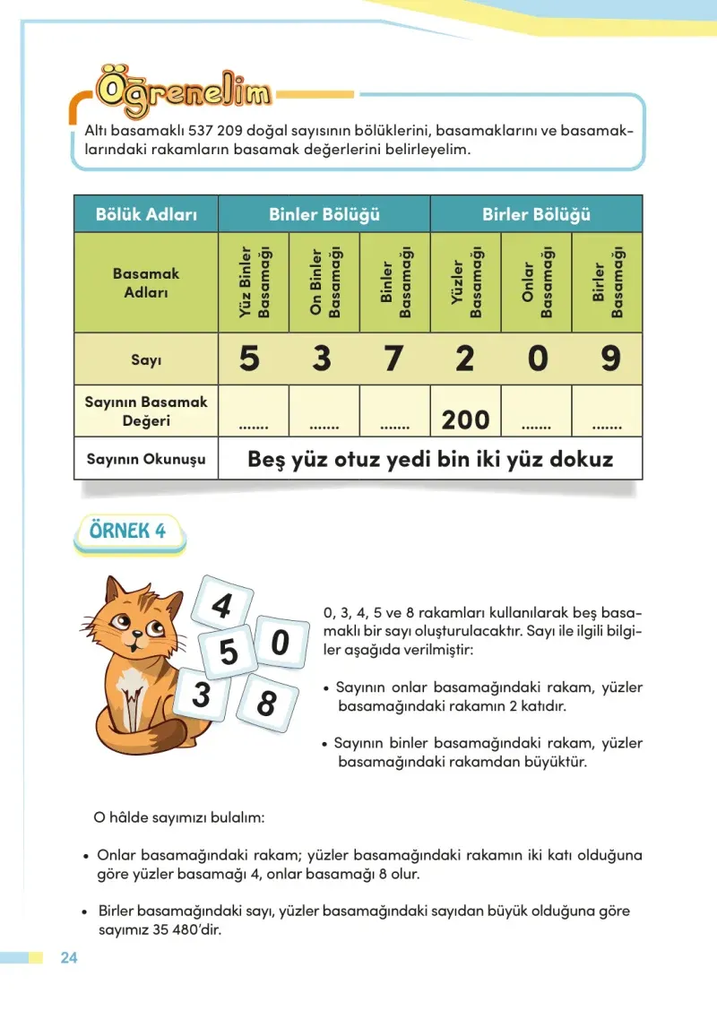 4. Sınıf Matematik Ders Kitabı Cevapları Meb Yayınları Sayfa 24