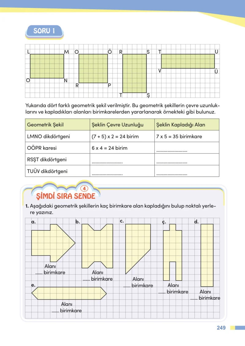 4. Sınıf Matematik Ders Kitabı Cevapları Meb Yayınları Sayfa 249