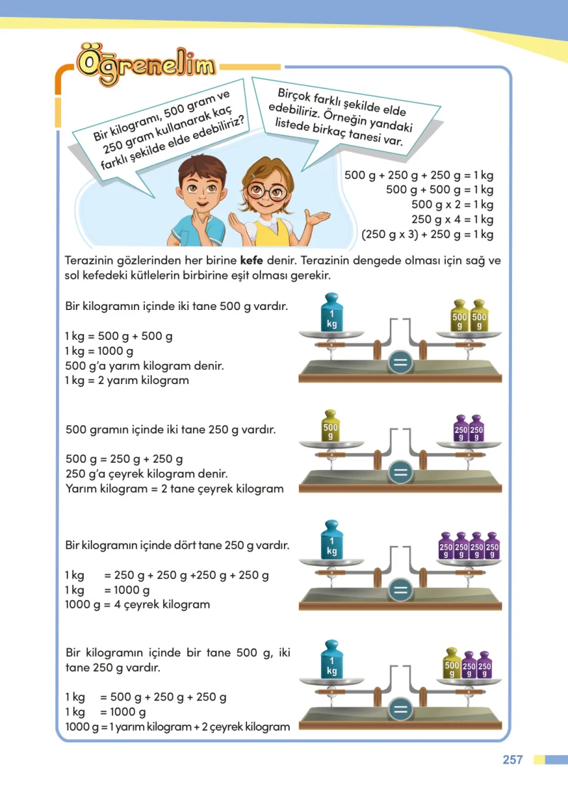 4. Sınıf Matematik Ders Kitabı Cevapları Meb Yayınları Sayfa 257