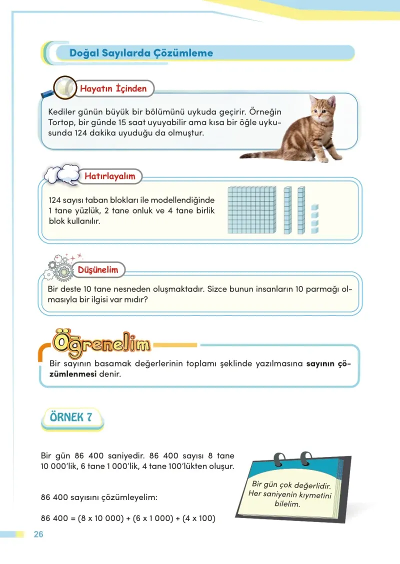 4. Sınıf Matematik Ders Kitabı Cevapları Meb Yayınları Sayfa 26