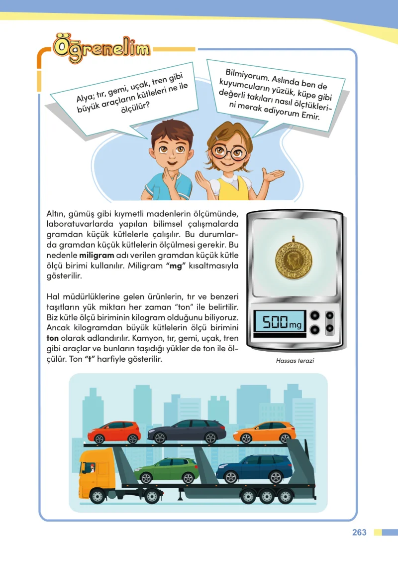 4. Sınıf Matematik Ders Kitabı Cevapları Meb Yayınları Sayfa 263