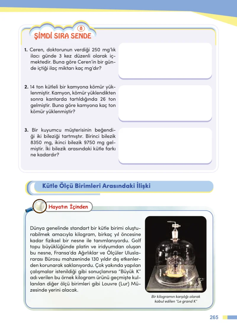 4. Sınıf Matematik Ders Kitabı Cevapları Meb Yayınları Sayfa 265