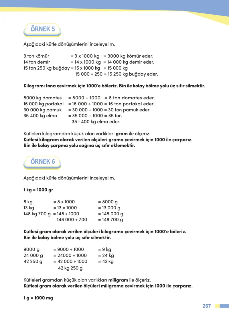 4. Sınıf Matematik Ders Kitabı Cevapları Meb Yayınları Sayfa 267