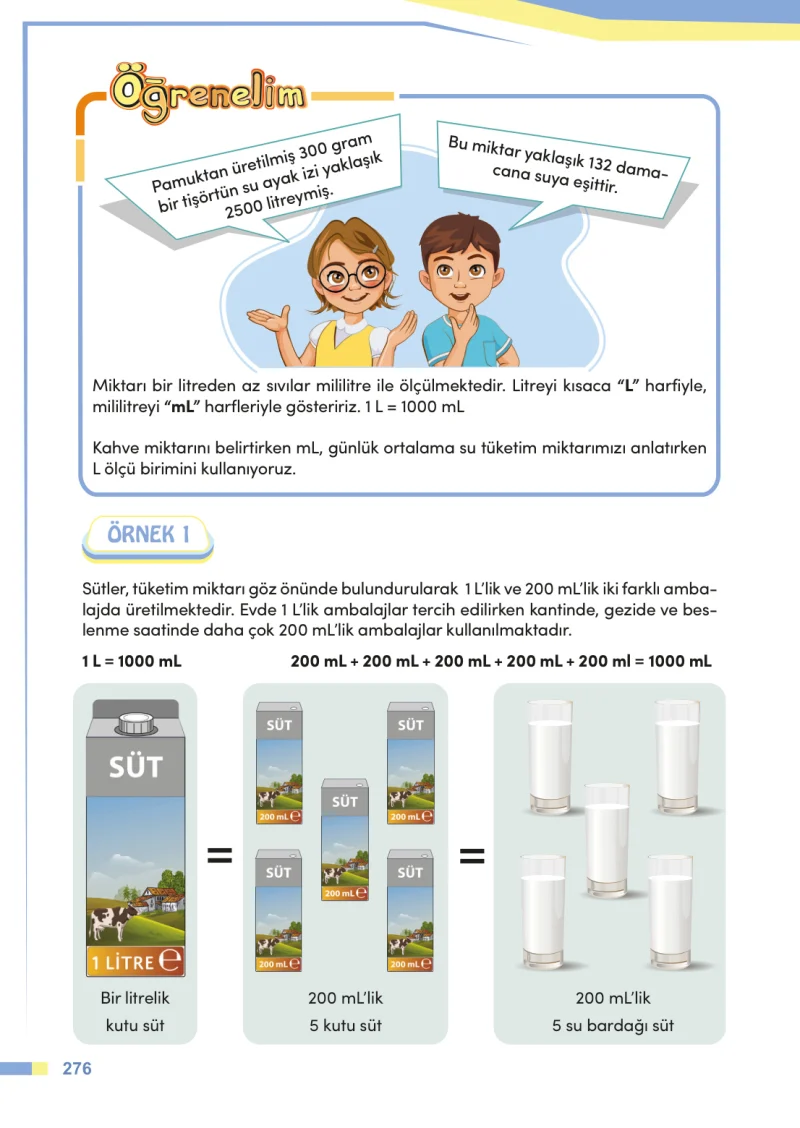 4. Sınıf Matematik Ders Kitabı Cevapları Meb Yayınları Sayfa 276