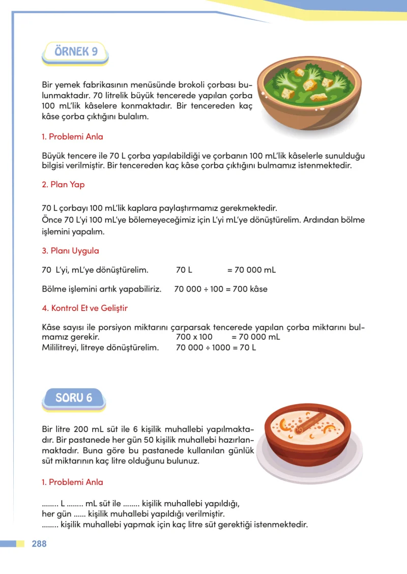 4. Sınıf Matematik Ders Kitabı Cevapları Meb Yayınları Sayfa 288