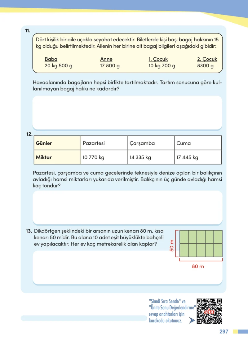 4. Sınıf Matematik Ders Kitabı Cevapları Meb Yayınları Sayfa 297