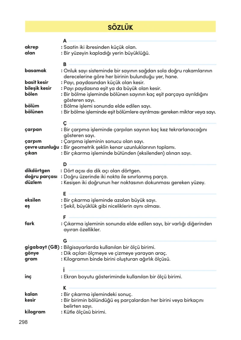 4. Sınıf Matematik Ders Kitabı Cevapları Meb Yayınları Sayfa 298