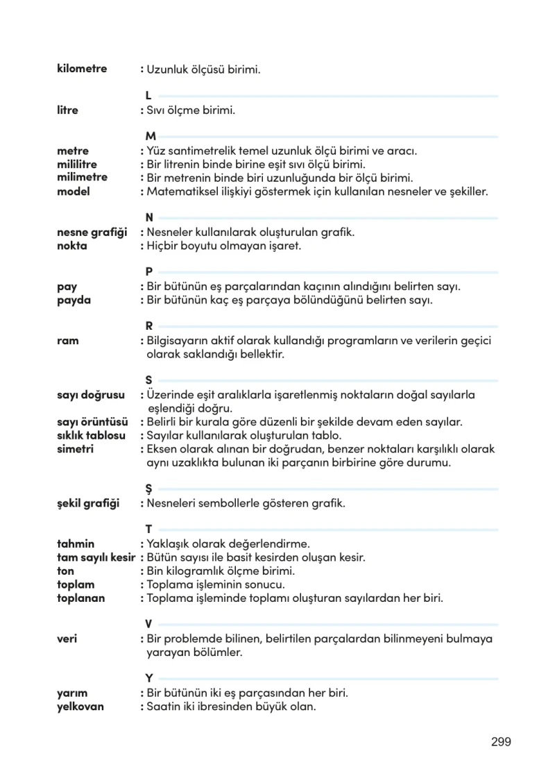 4. Sınıf Matematik Ders Kitabı Cevapları Meb Yayınları Sayfa 299