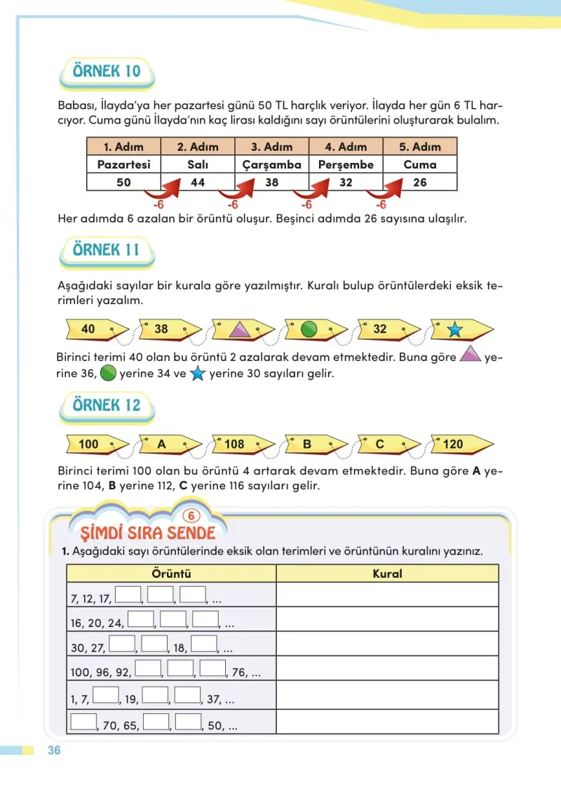 4. Sınıf Matematik Ders Kitabı Cevapları Meb Yayınları Sayfa 36