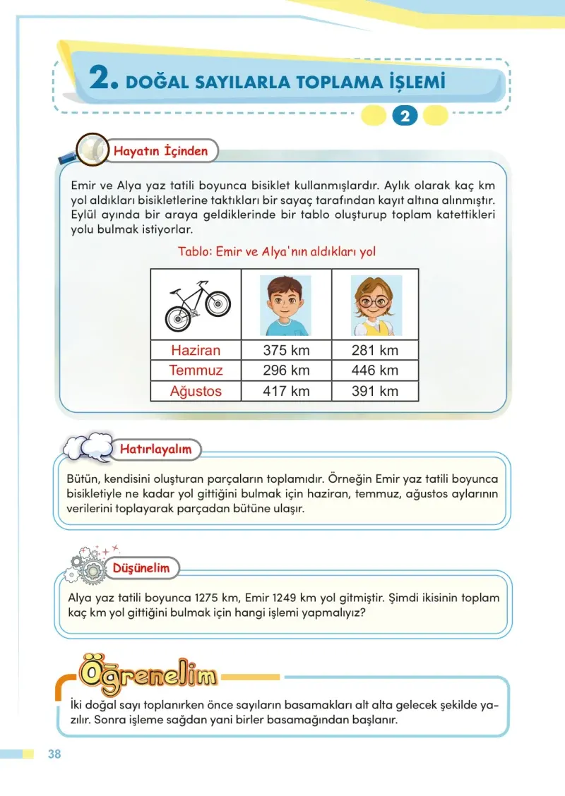 4. Sınıf Matematik Ders Kitabı Cevapları Meb Yayınları Sayfa 38