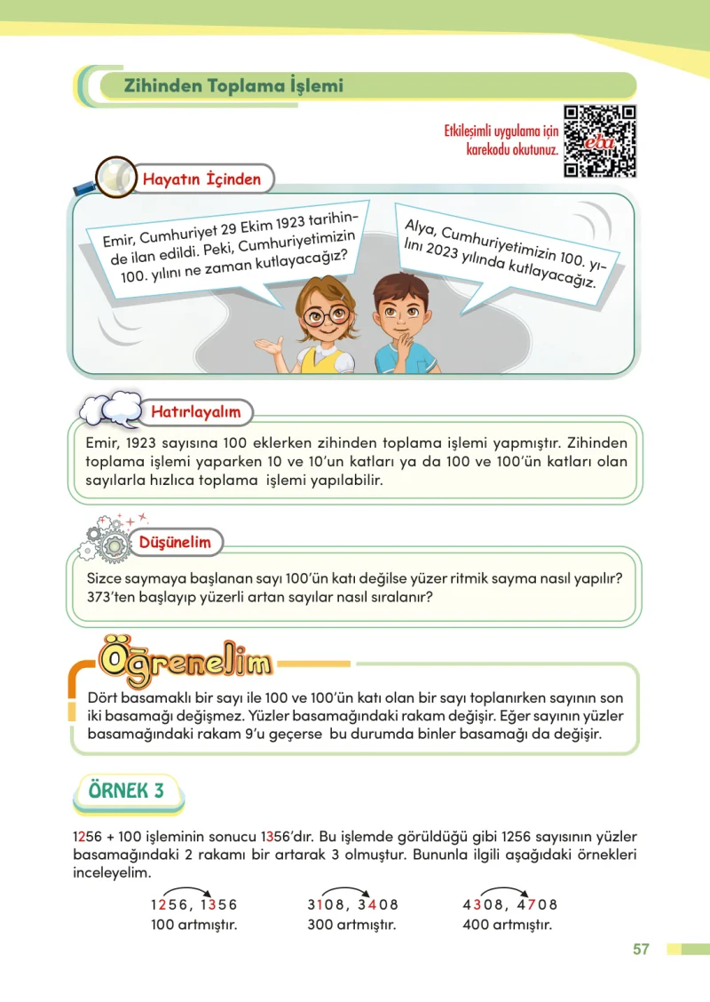 4. Sınıf Matematik Ders Kitabı Cevapları Meb Yayınları Sayfa 57