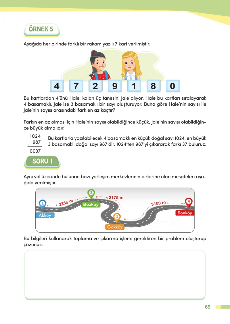 4. Sınıf Matematik Ders Kitabı Cevapları Meb Yayınları Sayfa 69