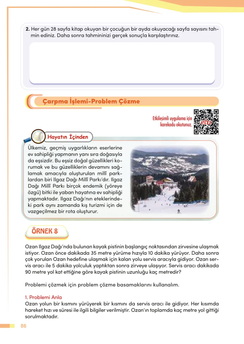 4. Sınıf Matematik Ders Kitabı Cevapları Meb Yayınları Sayfa 86