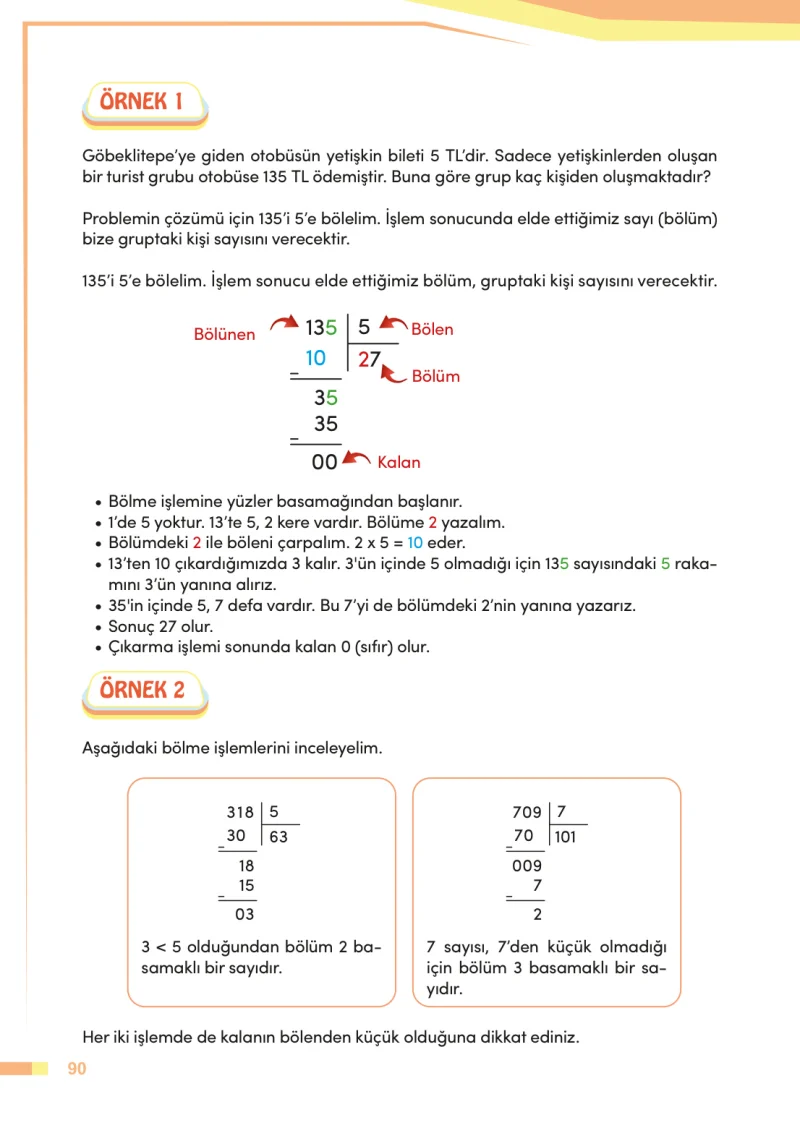 4. Sınıf Matematik Ders Kitabı Cevapları Meb Yayınları Sayfa 90