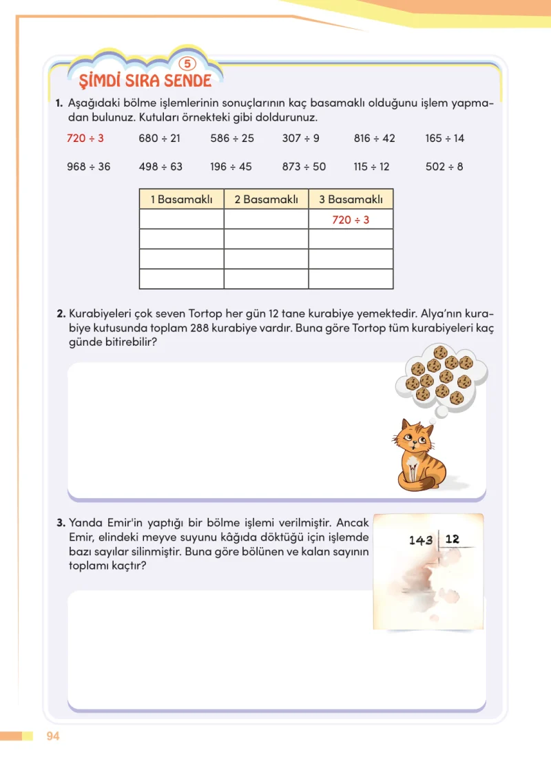 4. Sınıf Matematik Ders Kitabı Cevapları Meb Yayınları Sayfa 94