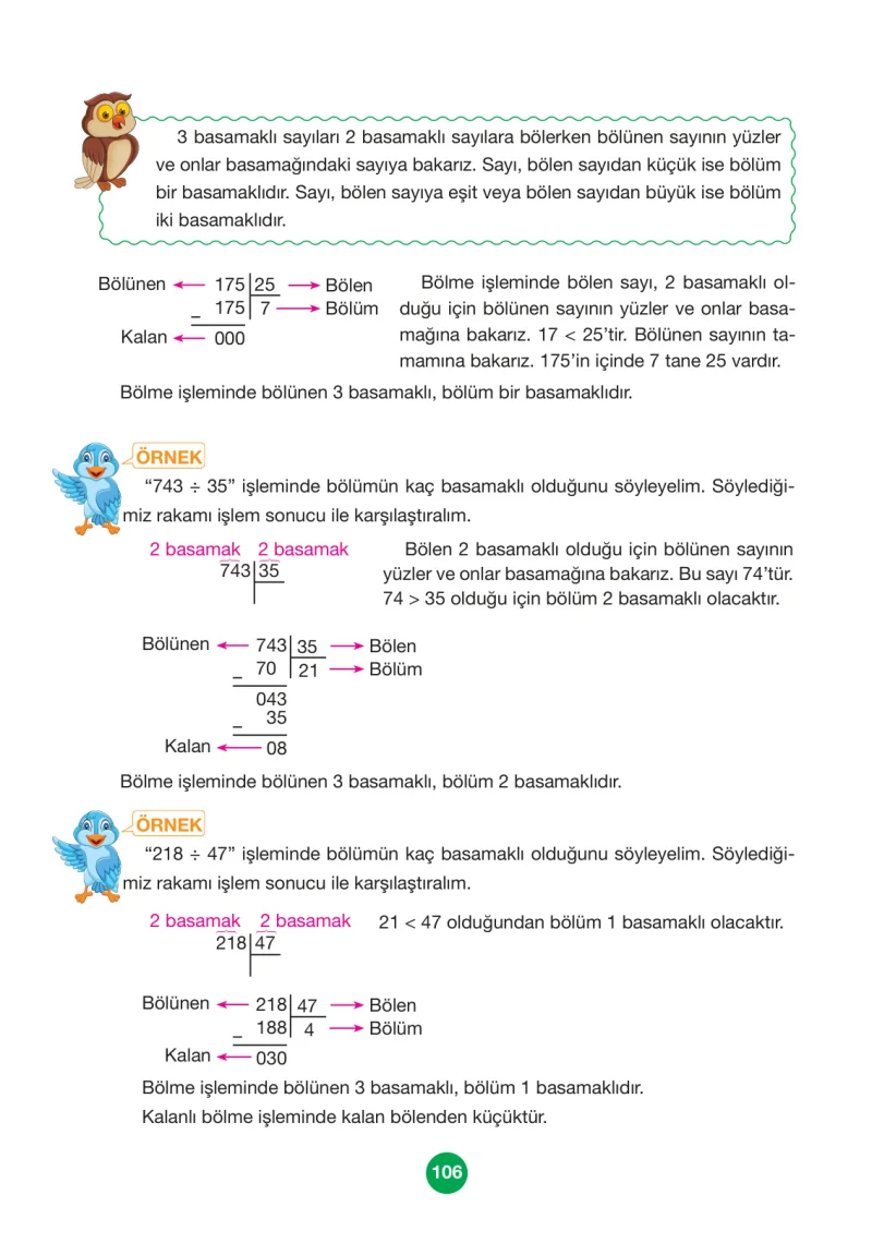 4. Sınıf Matematik Ders Kitabı Cevapları Pasifik Yayınları Sayfa 106
