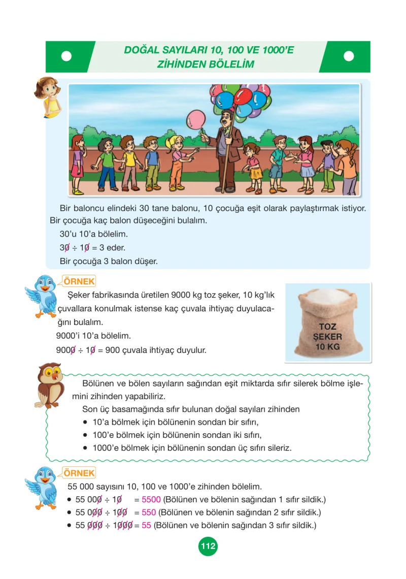 4. Sınıf Matematik Ders Kitabı Cevapları Pasifik Yayınları Sayfa 112