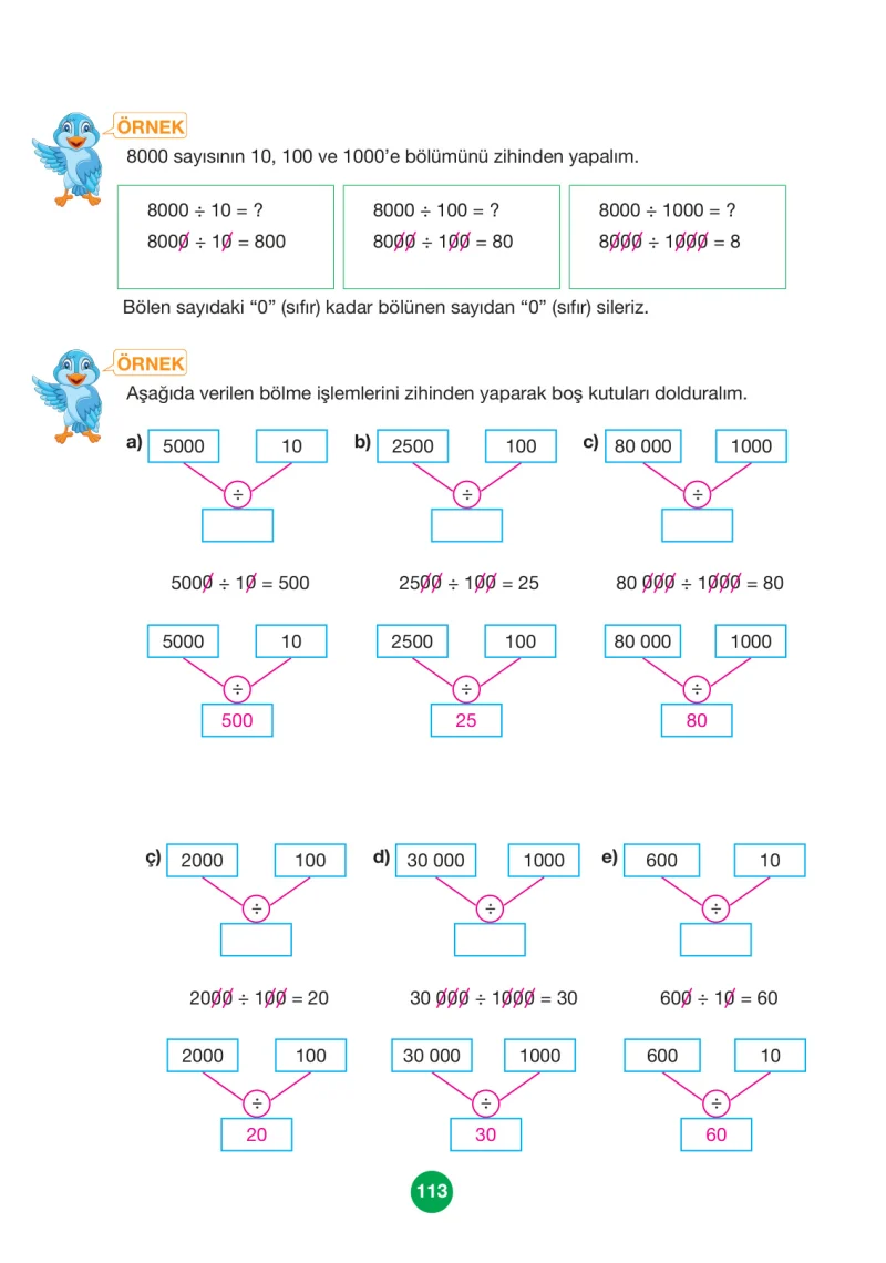 4. Sınıf Matematik Ders Kitabı Cevapları Pasifik Yayınları Sayfa 113