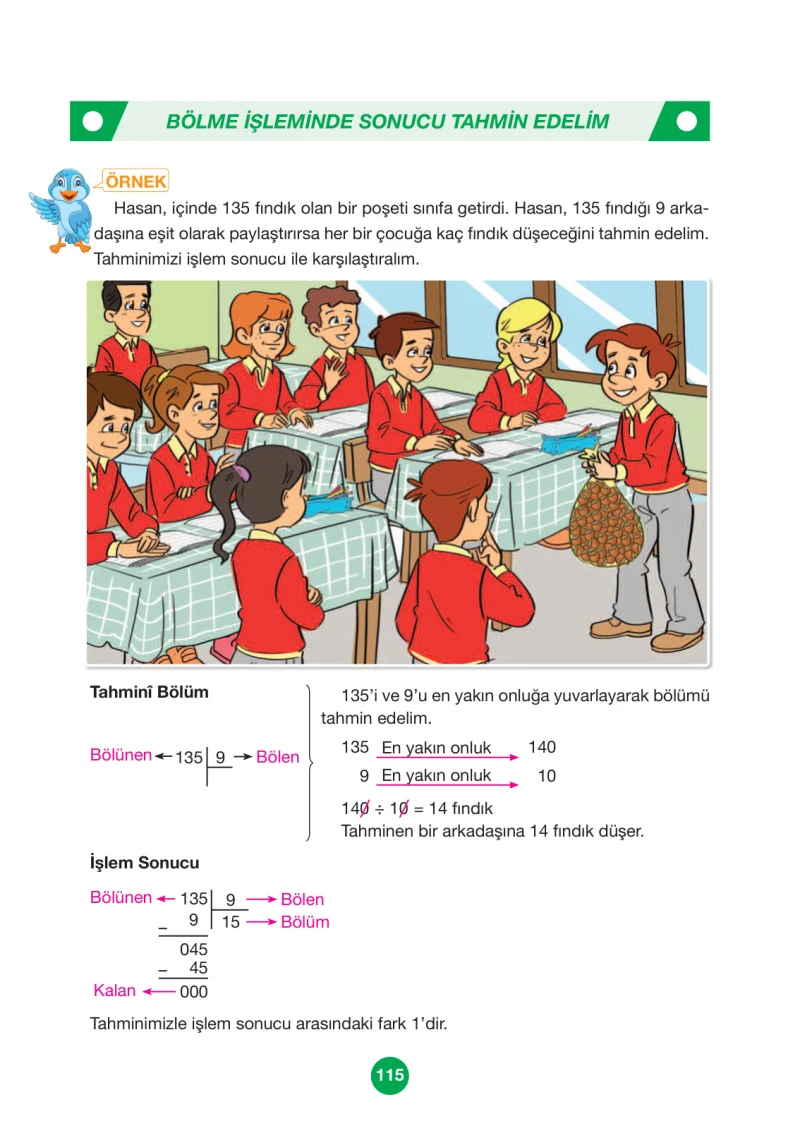 4. Sınıf Matematik Ders Kitabı Cevapları Pasifik Yayınları Sayfa 115