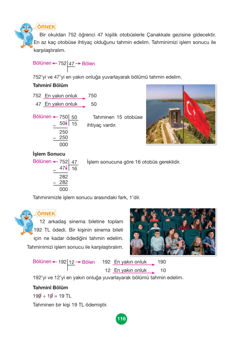 4. Sınıf Matematik Ders Kitabı Cevapları Pasifik Yayınları Sayfa 116