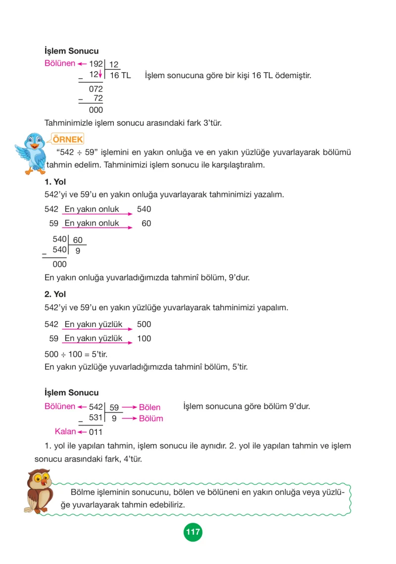 4. Sınıf Matematik Ders Kitabı Cevapları Pasifik Yayınları Sayfa 117