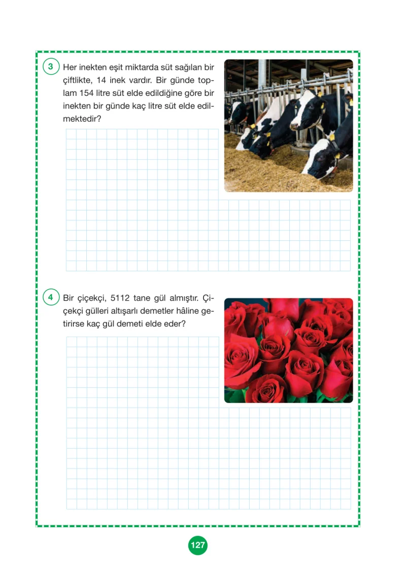 4. Sınıf Matematik Ders Kitabı Cevapları Pasifik Yayınları Sayfa 127