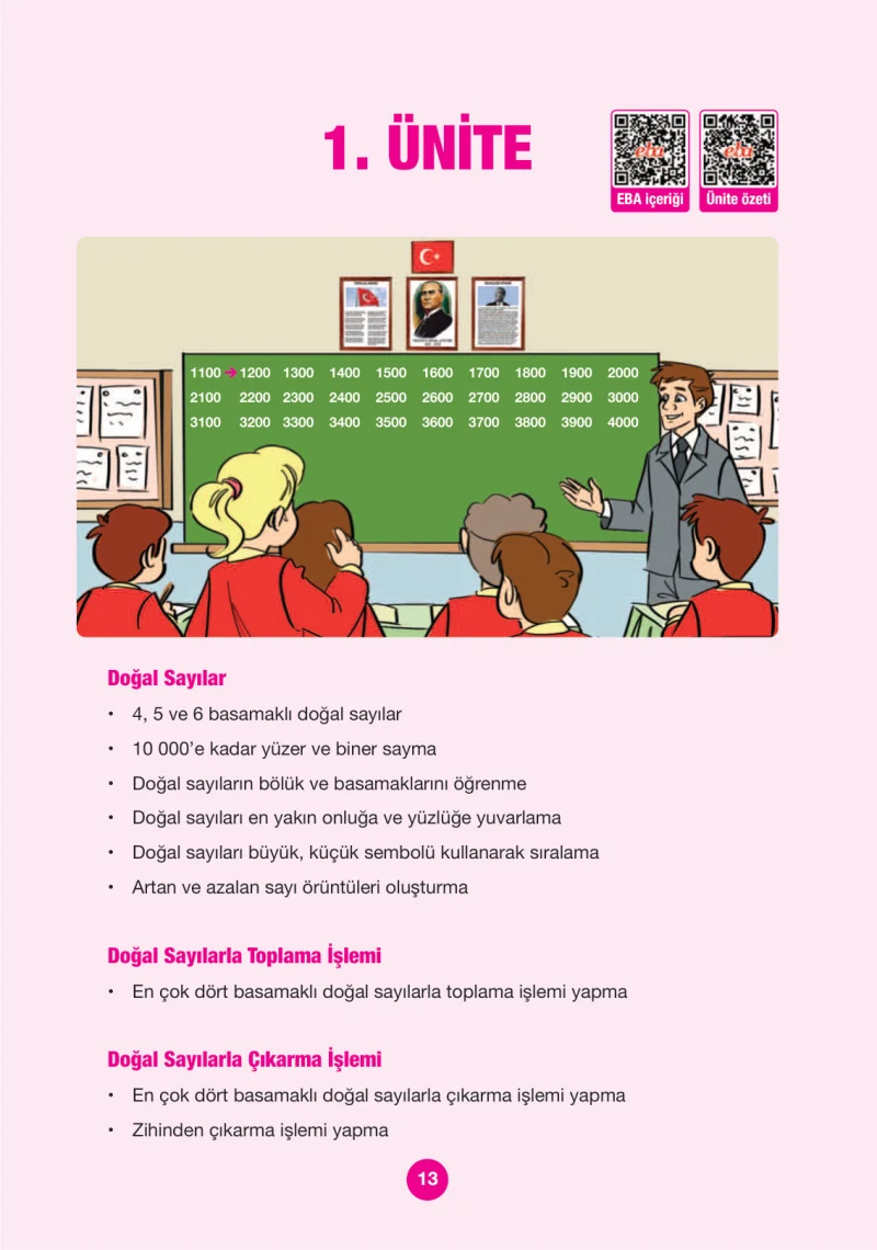 4. Sınıf Matematik Ders Kitabı Cevapları Pasifik Yayınları Sayfa 13