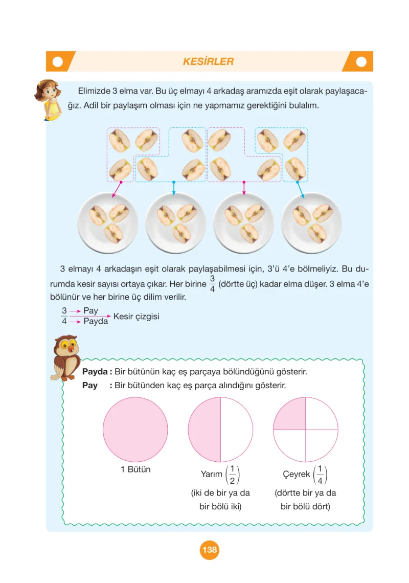 4. Sınıf Matematik Ders Kitabı Cevapları Pasifik Yayınları Sayfa 138
