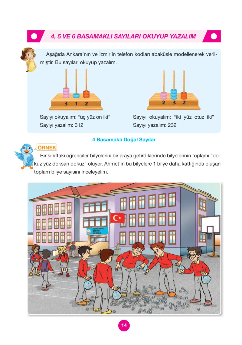 4. Sınıf Matematik Ders Kitabı Cevapları Pasifik Yayınları Sayfa 14