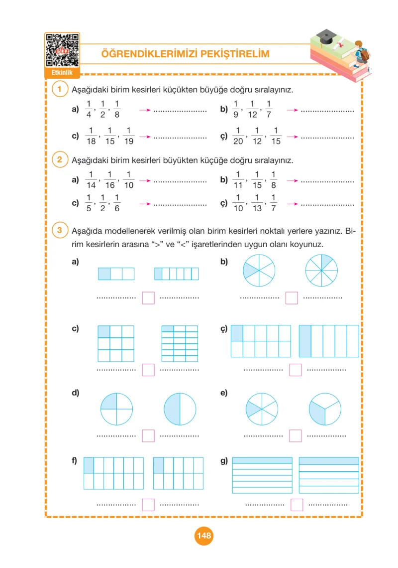 4. Sınıf Matematik Ders Kitabı Cevapları Pasifik Yayınları Sayfa 148