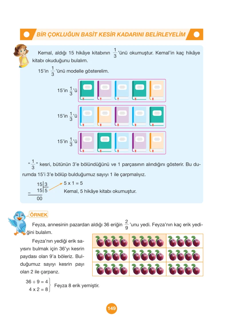 4. Sınıf Matematik Ders Kitabı Cevapları Pasifik Yayınları Sayfa 149